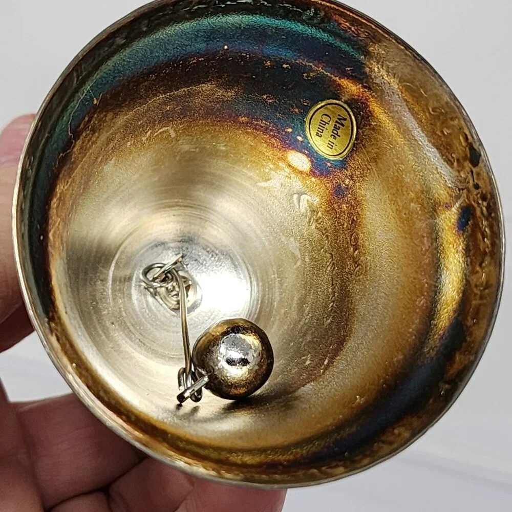 Madison Avenue Christmas Bell 2000 Silver Plated Making Spirits Bright Collector
